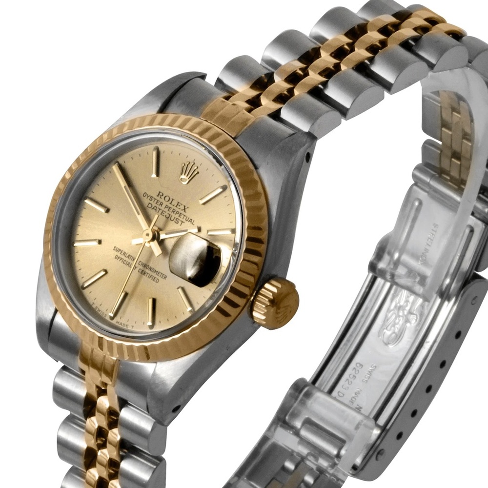 Rolex Ladies 26mm Datejust  Champagne stick jubilee
